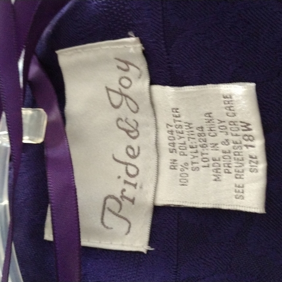 PRIDE & JOY WOMEN LONG SLEEVE BLAZER TOP BUILT IN & PANTS SUIT PLUS SIZE - Picture 12 of 13